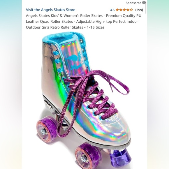 Angel’s Skates 
Purple Rain Size 7 - Picture 2 of 7